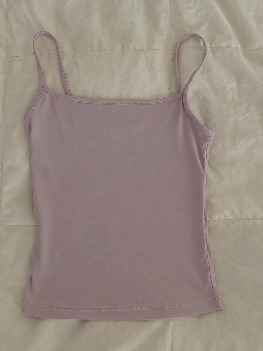 Classic Spaghetti Strap Tank Top - Soft pink